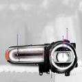 FJ Land Cruiser 2007-2022 Taa za kichwa za LED
